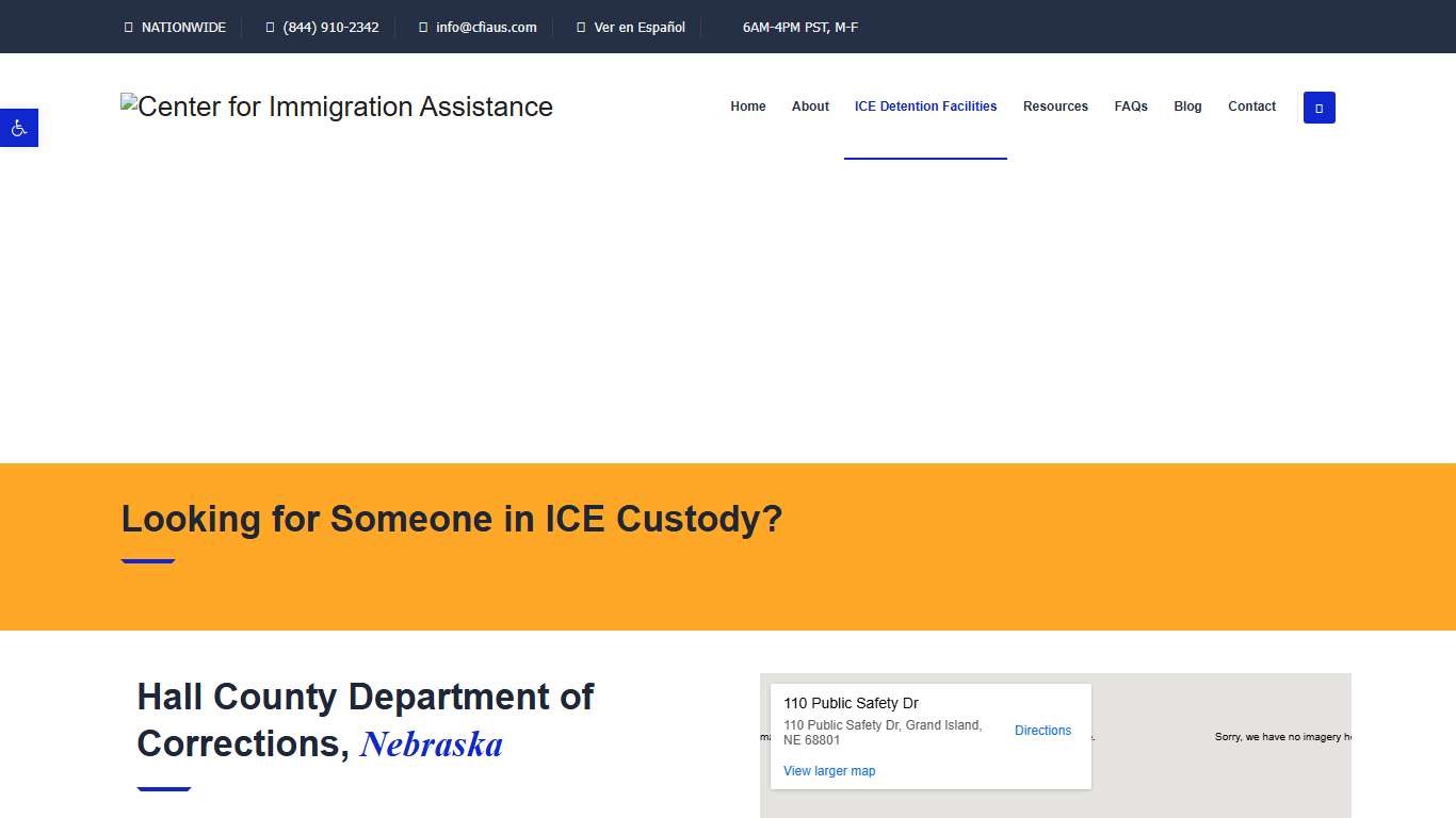 Hall County Department of Corrections - Center for Immigration Assistance %